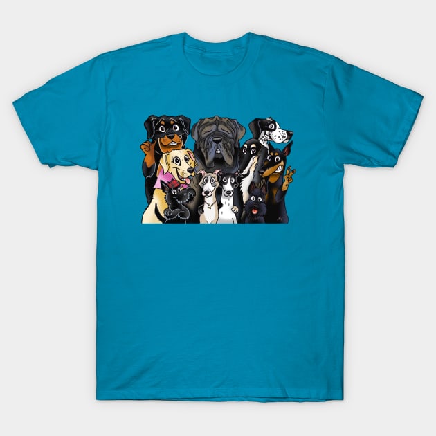 ManyPaws T-Shirt by SkyeElizabeth